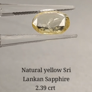 Yellow Sapphire 2.39 crt (1800/- per crt)