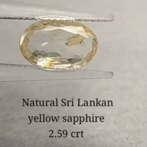 Yellow Sapphire 2.59 crt (1800/- per crt)