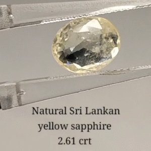 Yellow Sapphire 2.61 crt (1800/- per crt)