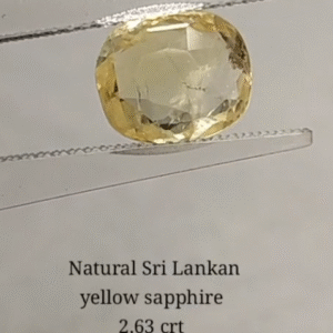 Yellow Sapphire 2.63 crt (1800/- per crt)