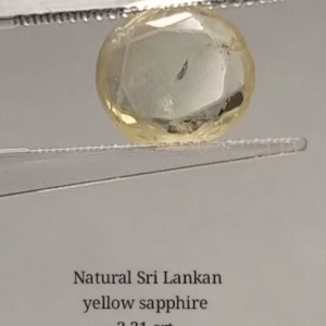 Yellow Sapphire 3.31 crt (1800/- per crt)
