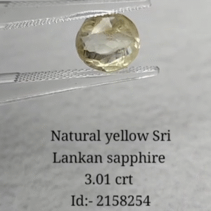 Yellow Sapphire 3.01 CRT (3600/- Per Crt)