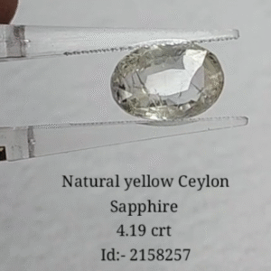 Yellow Sapphire 4.19 CRT (3600/- Per Crt)