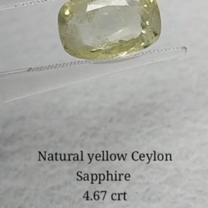 Yellow Sapphire 4.67 CRT (3600/- Per Crt)