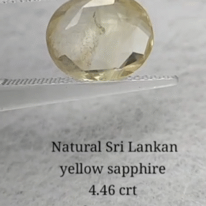 Yellow Sapphire 4.46 CRT (3600/- Per Crt)