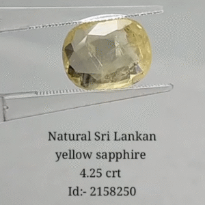 Yellow Sapphire 4.25 CRT (3600/- Per Crt)